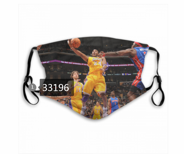 2021 NBA Los Angeles Lakers #24 kobe bryant 33196 Dust mask with filter->nba dust mask->Sports Accessory